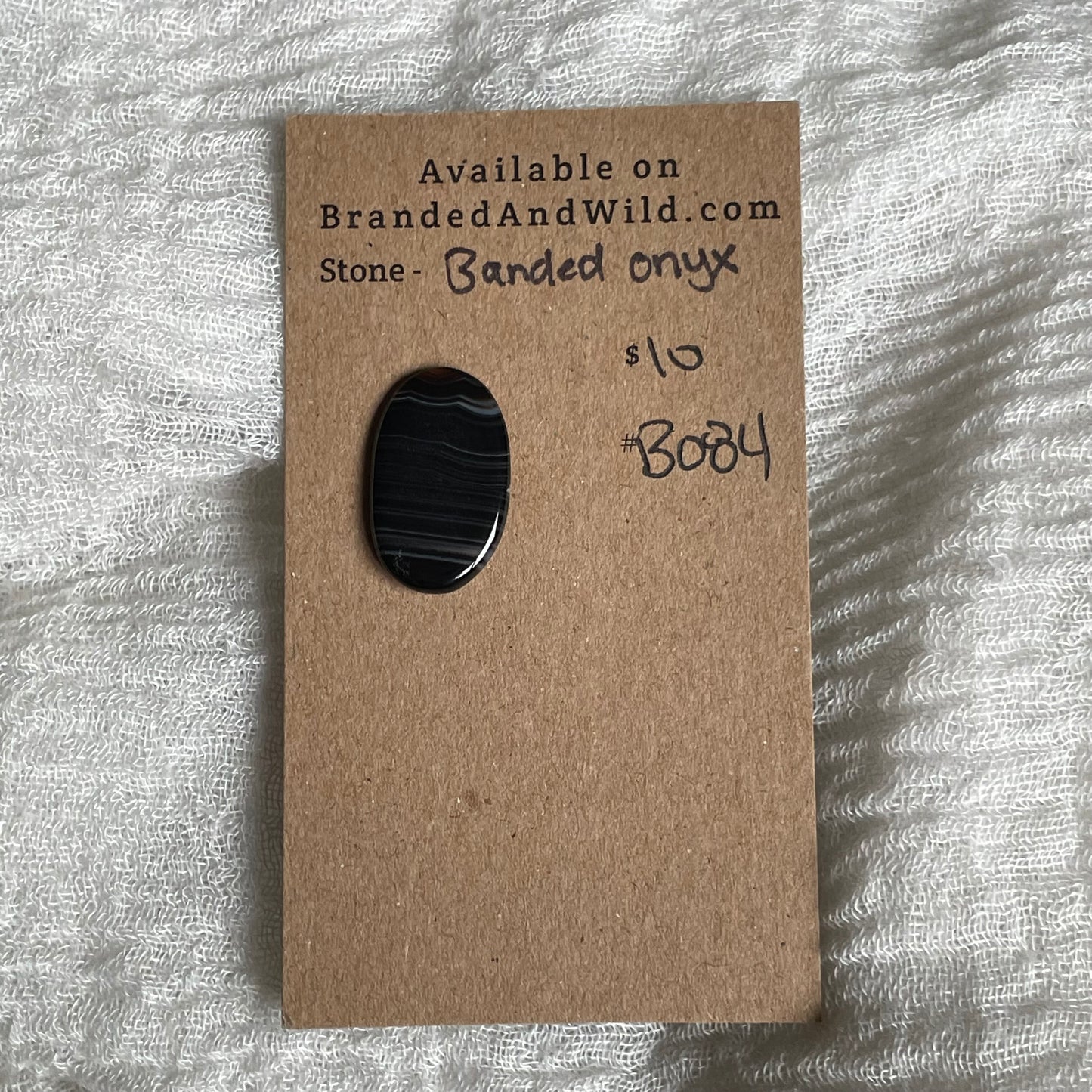 Black Onyx - Cabochon - BO84