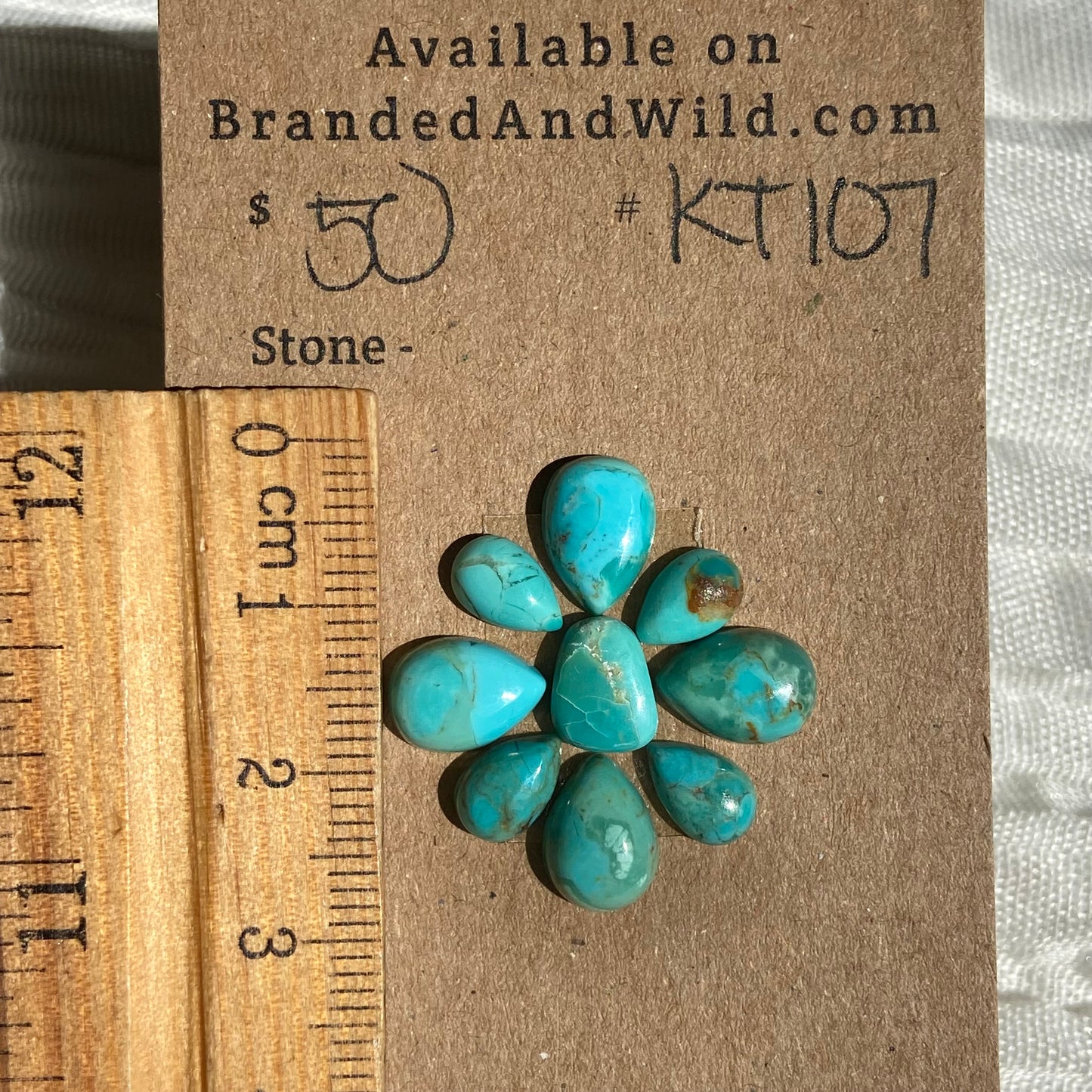 Kingman Turquoise Cabochon - KT107 922140E6-8B59-4CE7-8EDF-836868EE836A Brandedandwild.com