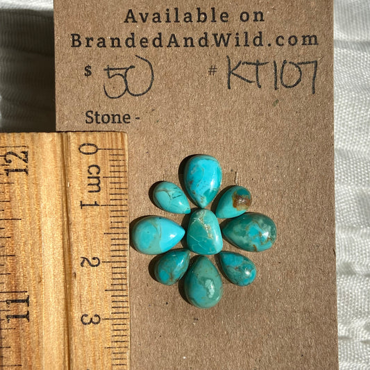 Kingman Turquoise Cabochon - KT107 922140E6-8B59-4CE7-8EDF-836868EE836A Brandedandwild.com