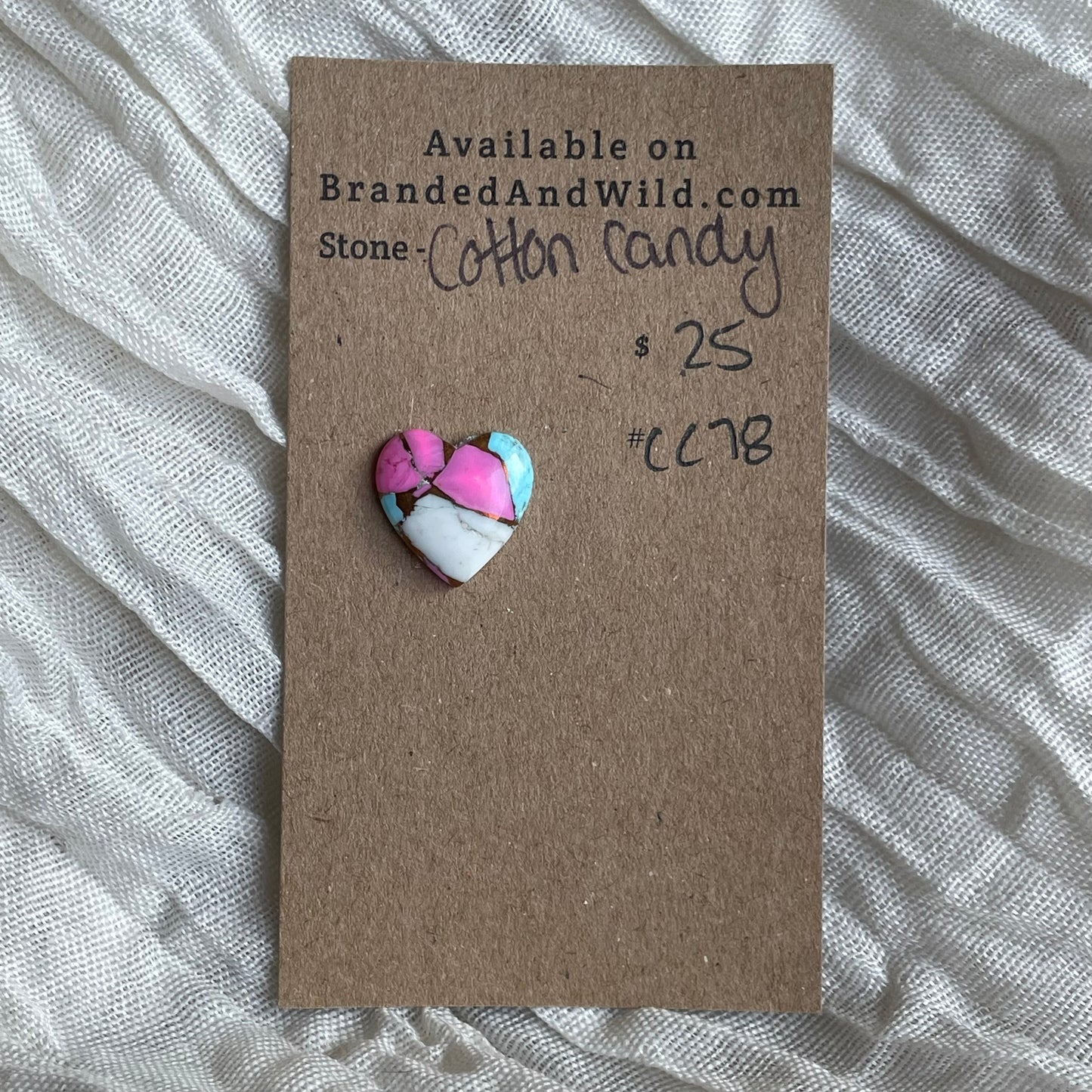 Cotton Candy Cabochon - CC78 925B59D9-D979-4C07-A58F-15DDE2C7970D Brandedandwild.com