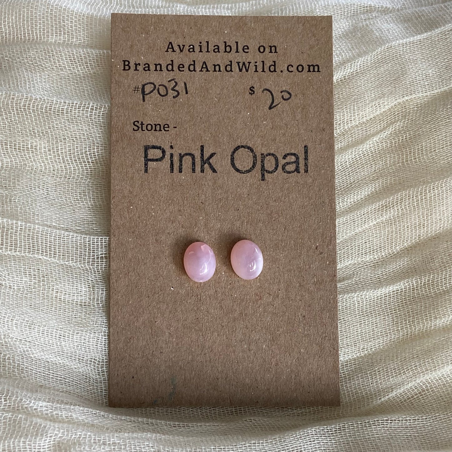 Pink Opal Cabochon - P031