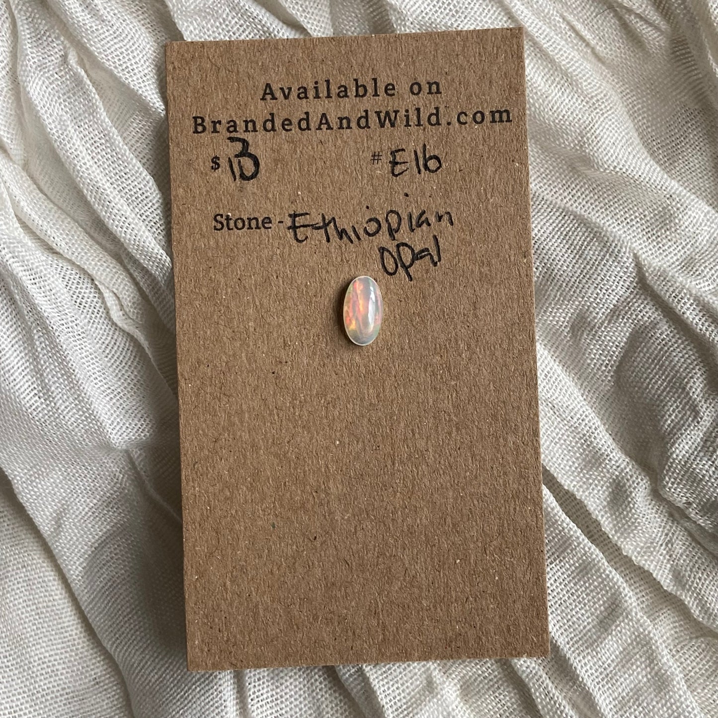 Ethiopian Opal Cabochon - E16 92853EDE-8764-4A16-90A0-5C6D1FA443B7 Brandedandwild.com