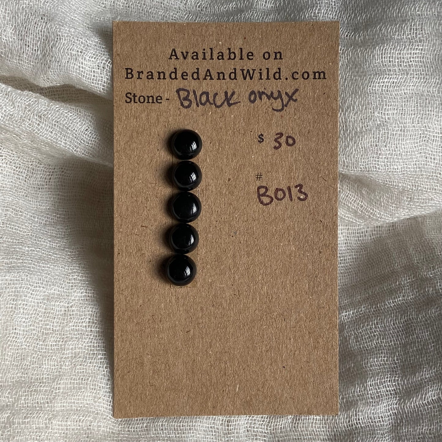 Black Onyx - Cabochon - BO13