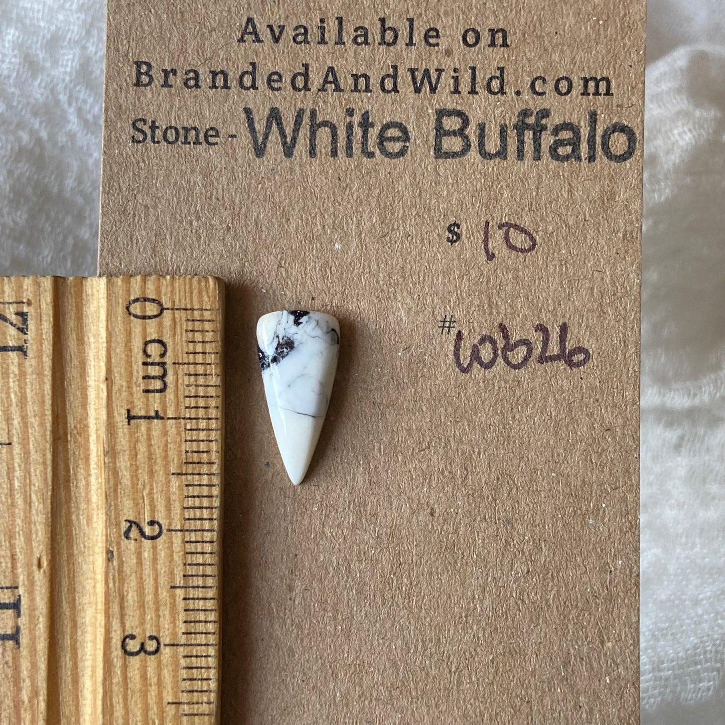 White Buffalo Cabochon - WB26