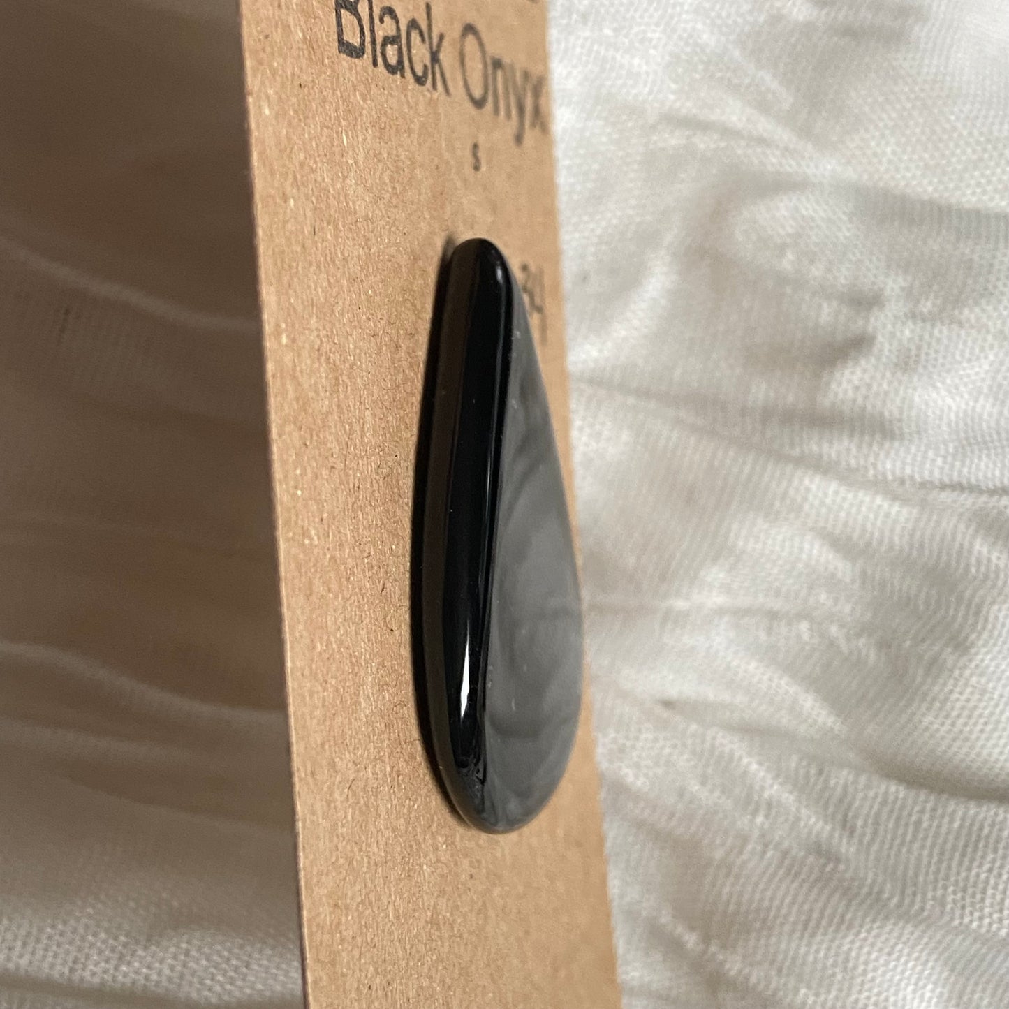 Black Onyx - Cabochon - B034 92AD44D9-A7EB-4658-865C-0C2075302094 Brandedandwild.com