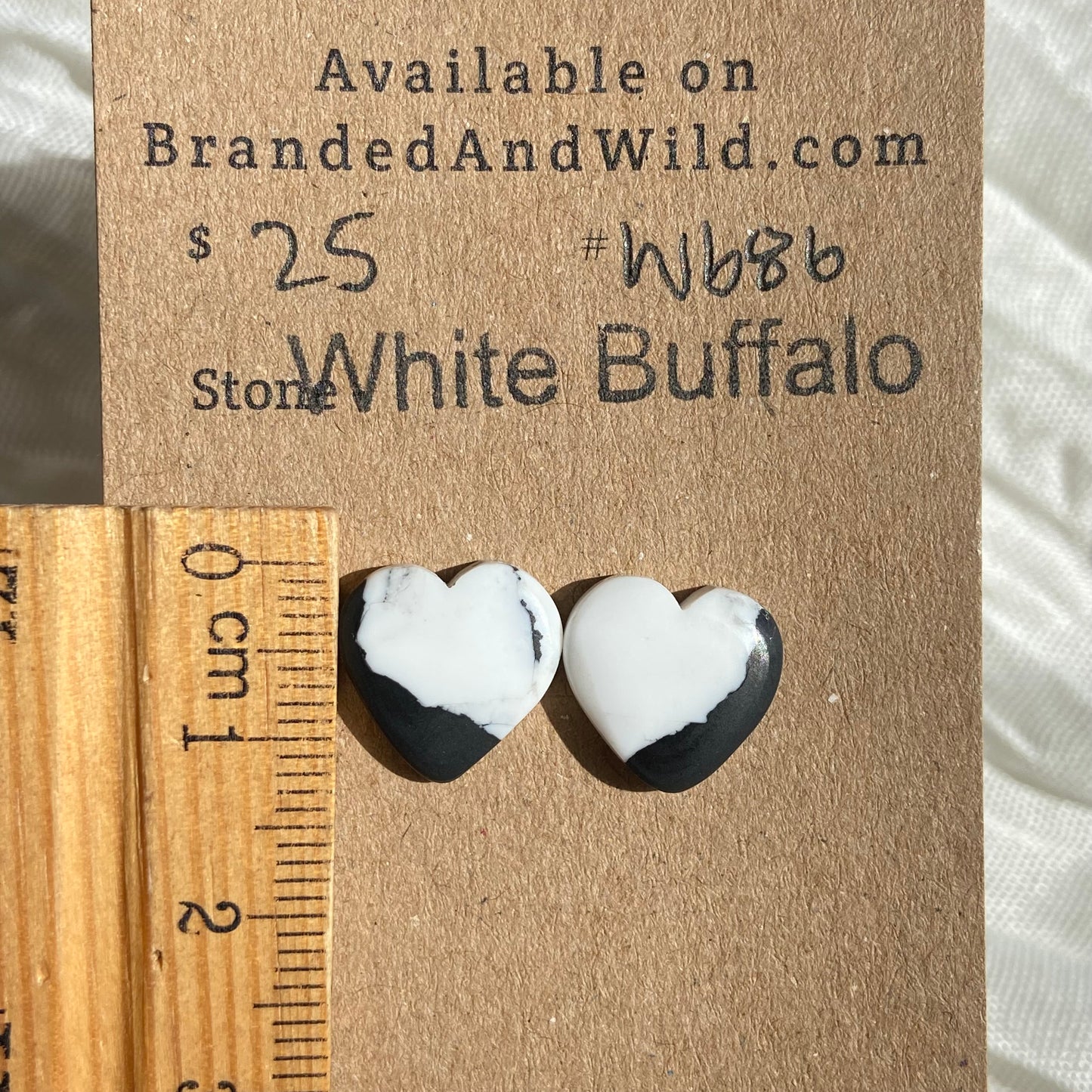 White Buffalo Cabochon - WB86 92B72AFA-F87B-4CC0-A178-DA68CCCA8EBB Brandedandwild.com