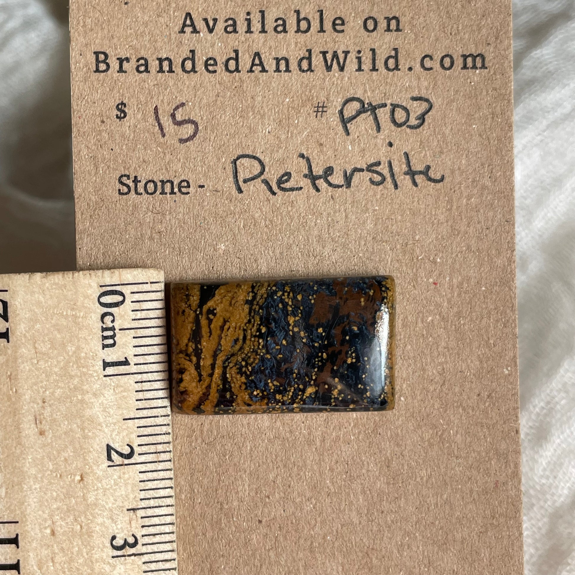 Pietersite Cabochon - PT03 92CBF871-5A58-4F44-B683-395C67BEE371 Brandedandwild.com