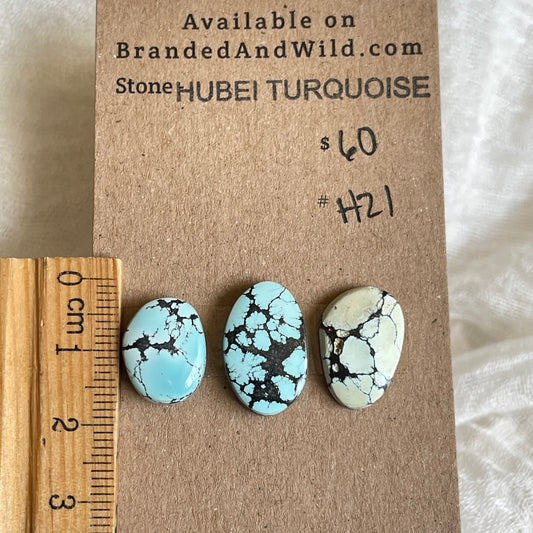 Hubei Turquoise Cabochon - H21 92F29F4F-22ED-4A77-9107-C9BDD3C4DC8A Brandedandwild.com