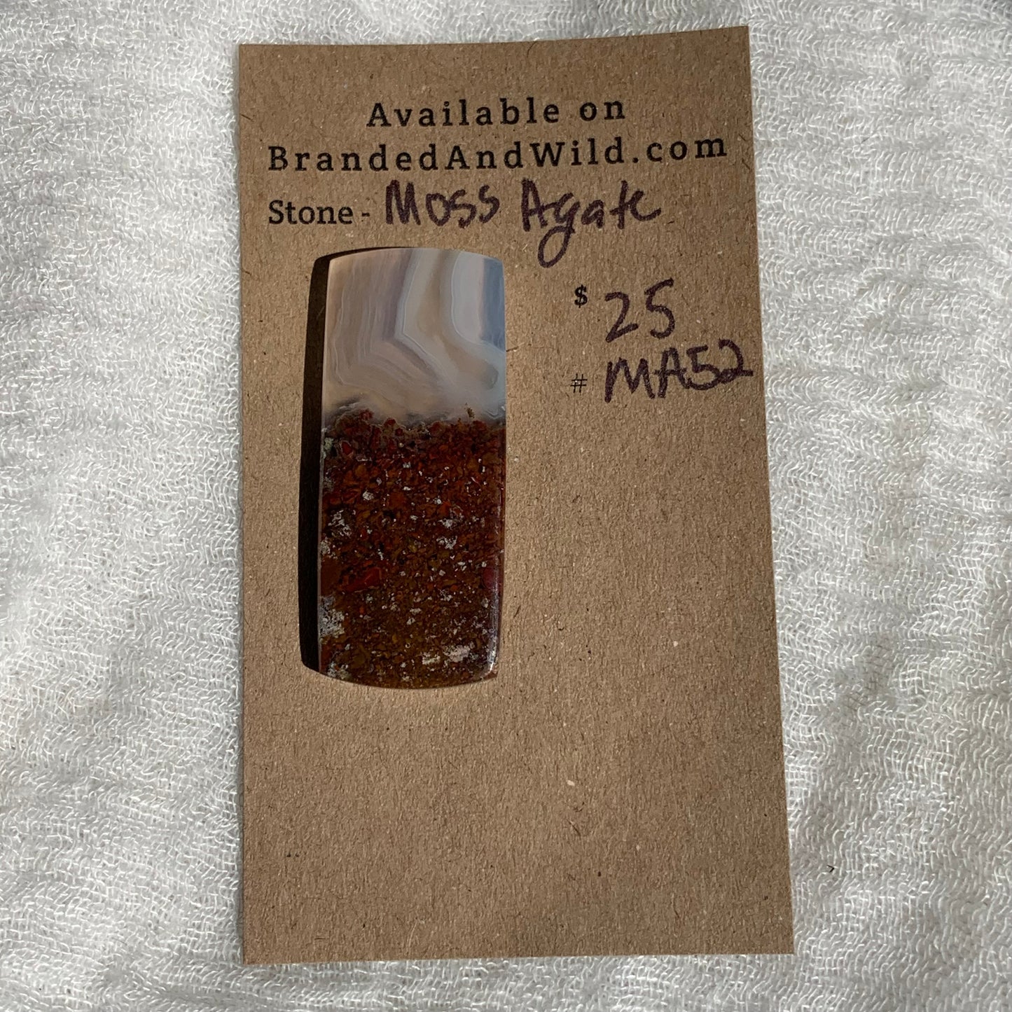 Moss Agate Cabochon- MA52