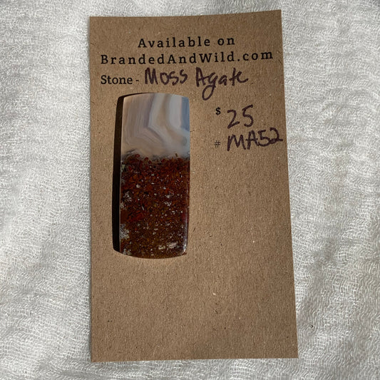 Moss Agate Cabochon- MA52