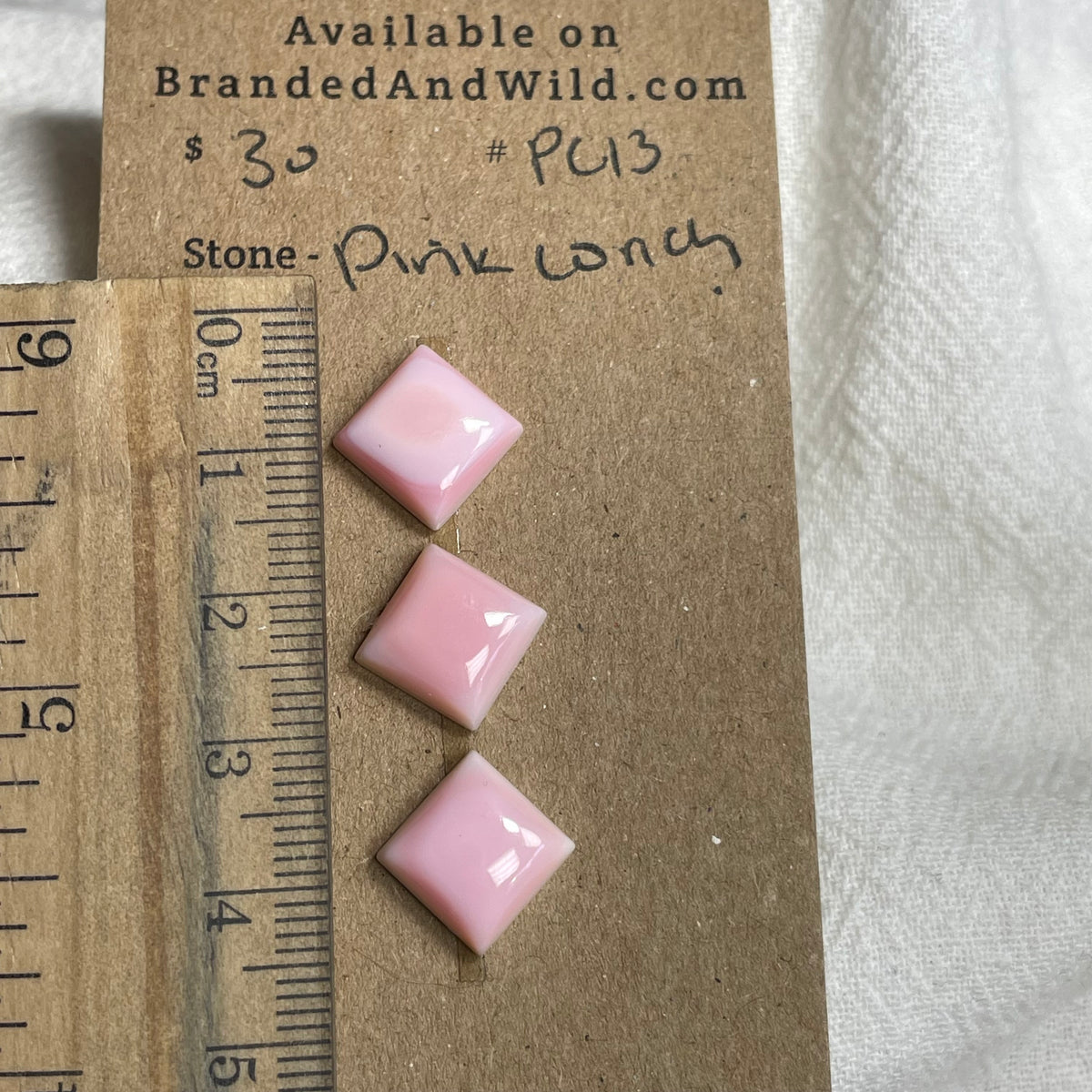 Pink Conch Cabochon - PC13 932C0FC7-B58C-4725-80E1-E4CF3FA6BF42 Brandedandwild.com