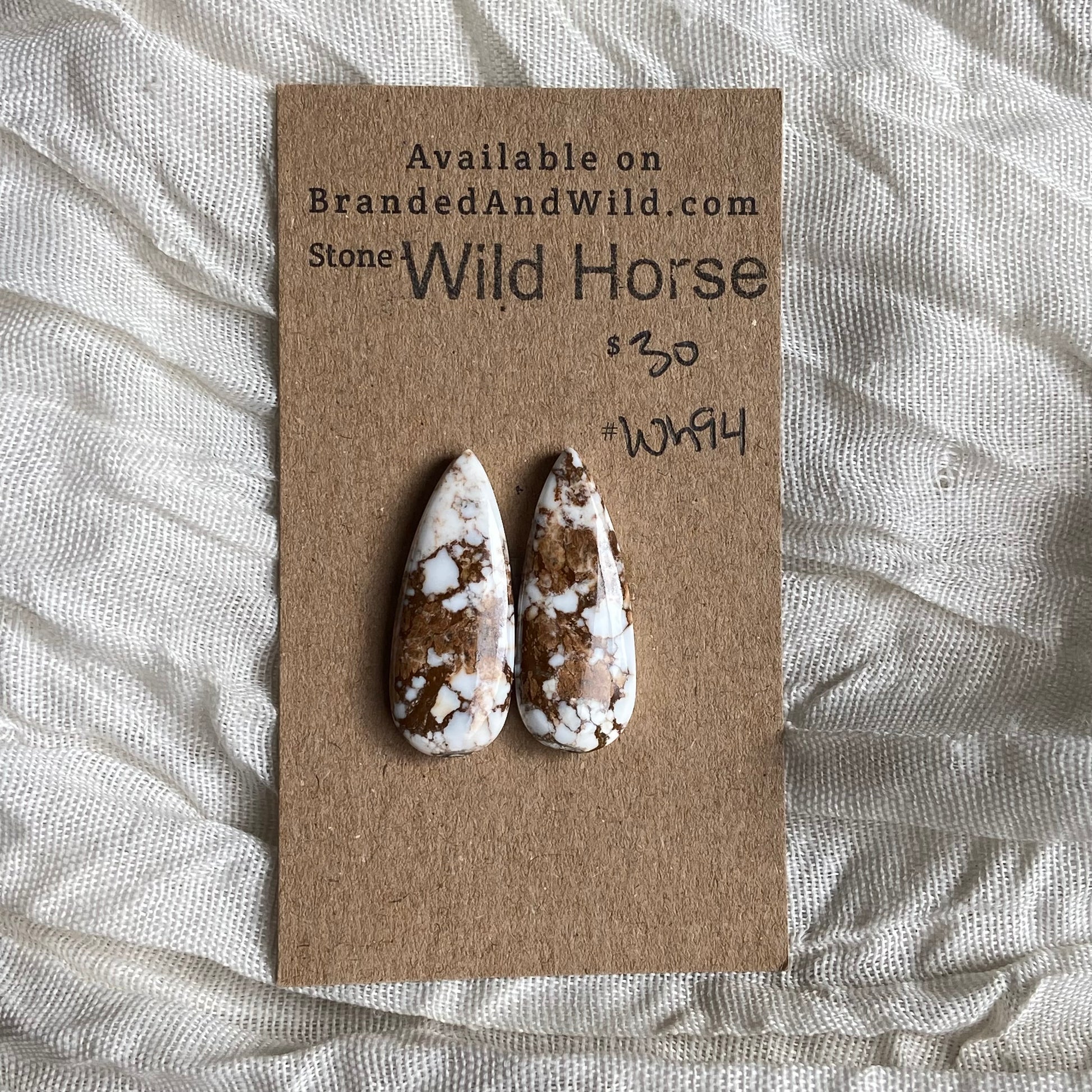 Wild Horse Cabochon - WH84 9356DC06-1419-4A89-9A2E-7E4A62A586EF Brandedandwild.com