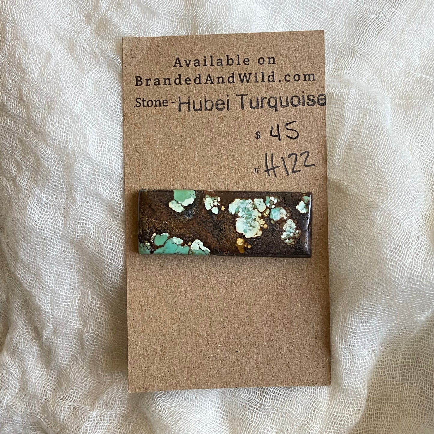 Hubei Turquoise Cabochon - H122 9358DA8C-7AF3-4818-BB0B-ECA829AFFC4A Brandedandwild.com