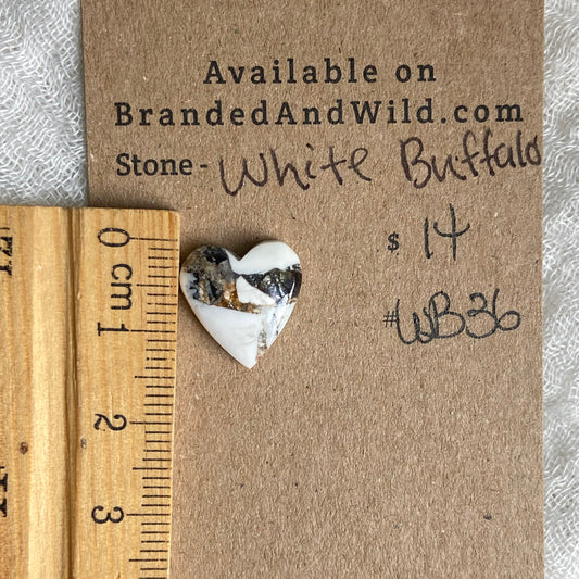 White Buffalo Cabochon - WB36