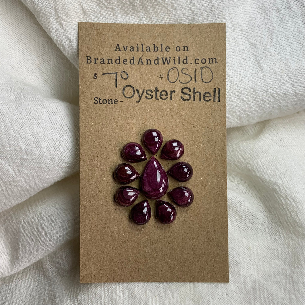 Oyster Shell Cabochon - OS10 9360AB1A-14CE-4552-95AA-1587198ABD1B Brandedandwild.com
