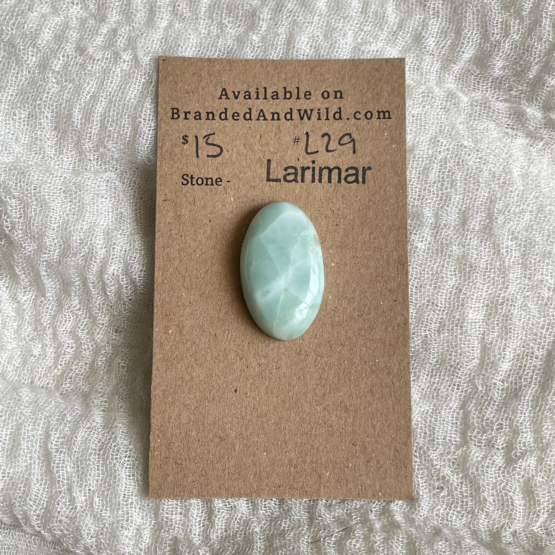 Larimar Cabochon - L29 936282A3-85B6-45DB-9B2F-E7BD70FB2D0B Brandedandwild.com