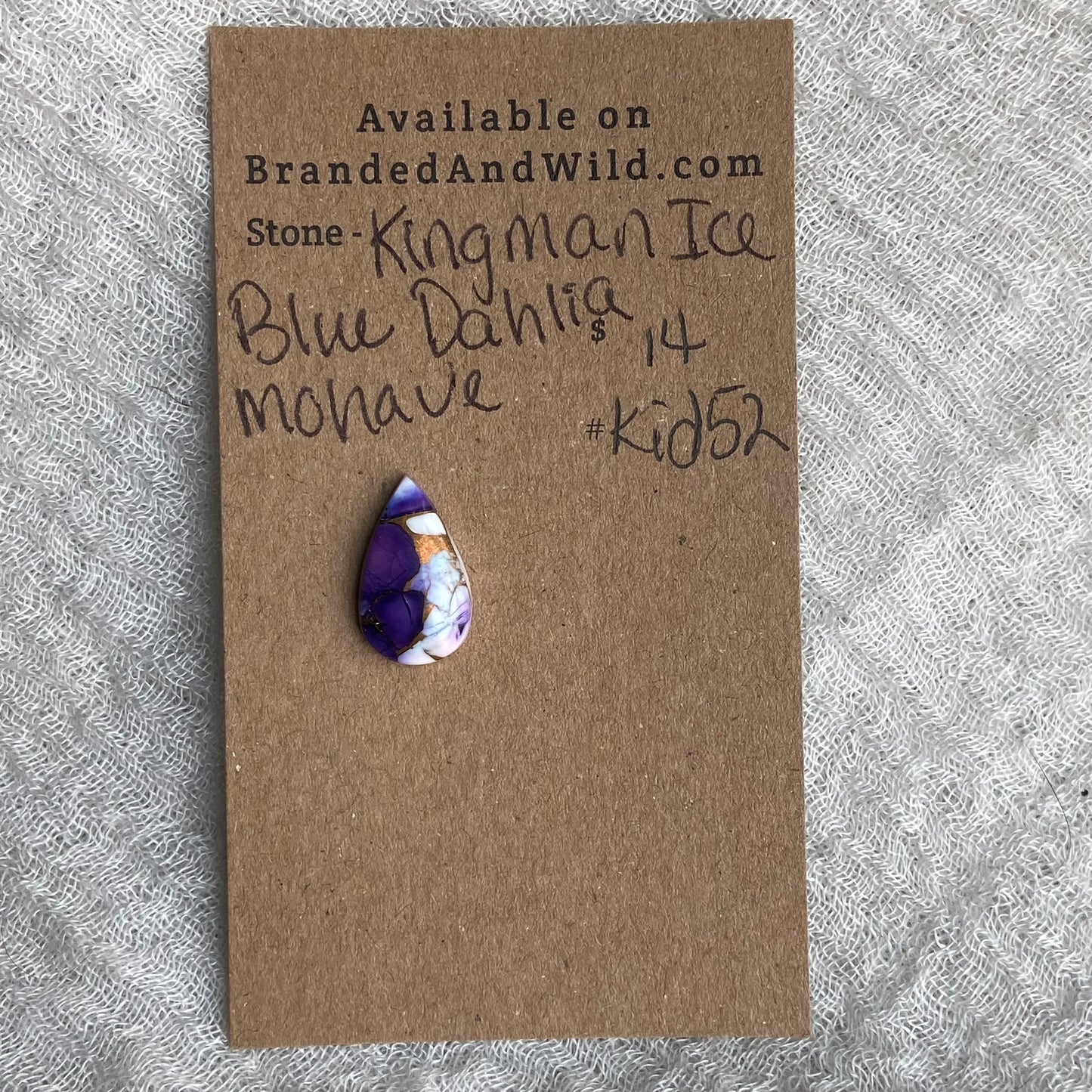 Kingman Ice Blue Dahlia Mohave - KID52