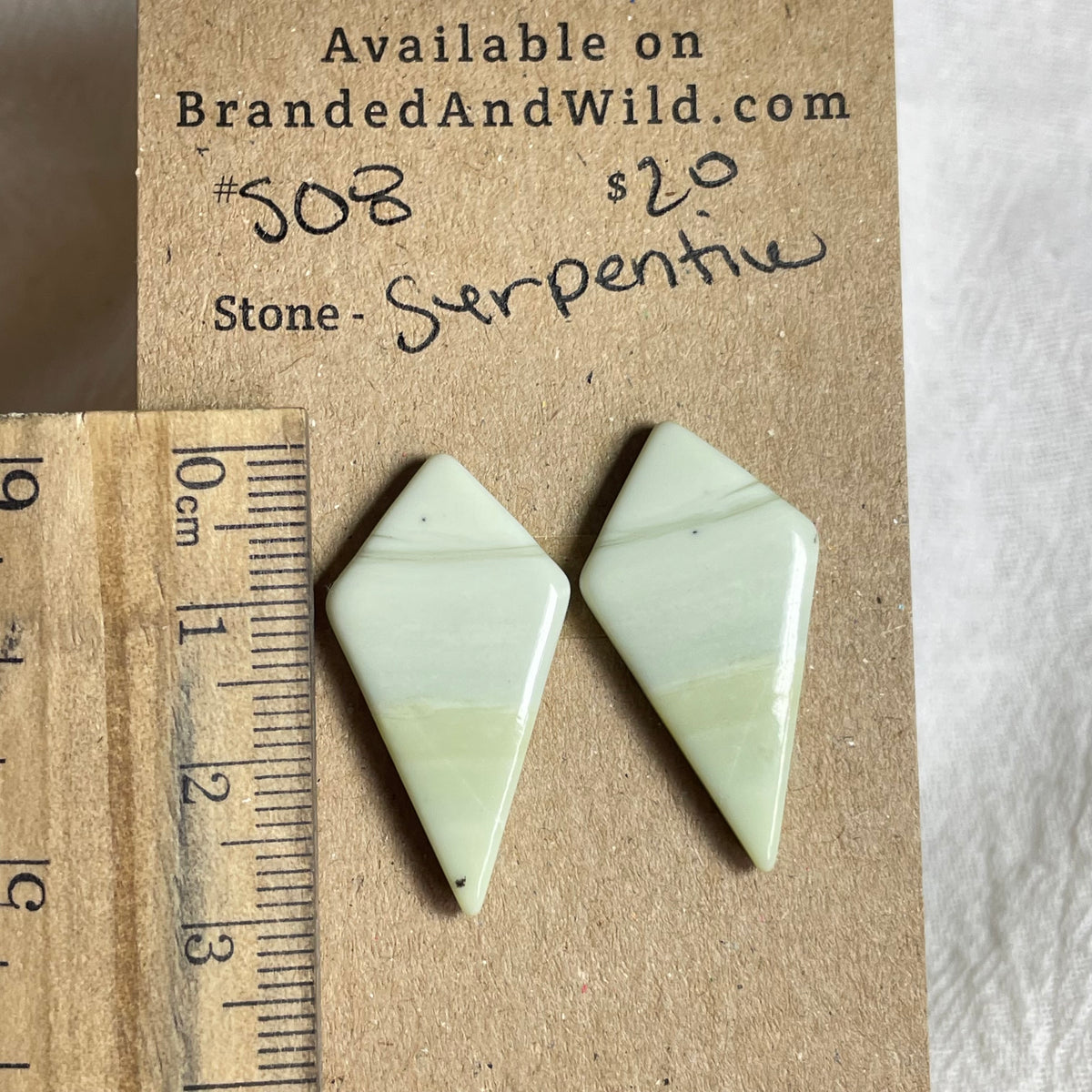 Serpentine - Cabochon - S08 937F4036-E2E3-4A54-A9BC-002533B8101D Brandedandwild.com
