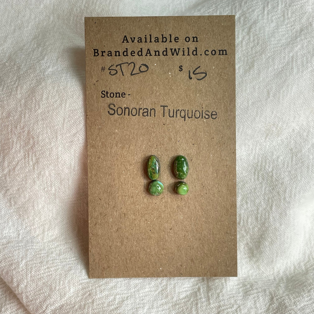 Sonoran Turquoise Cabochon - ST20 93885782-64BA-46AC-8BB3-2FB545D1BFC3 Brandedandwild.com