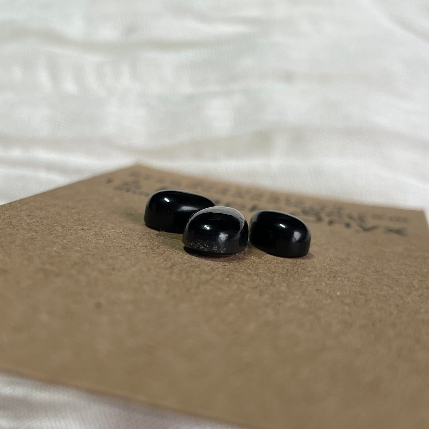 Black Onyx - Cabochon - BO11 9398A4C3-0CBF-485A-9AE2-2F2A361DACD0 Brandedandwild.com