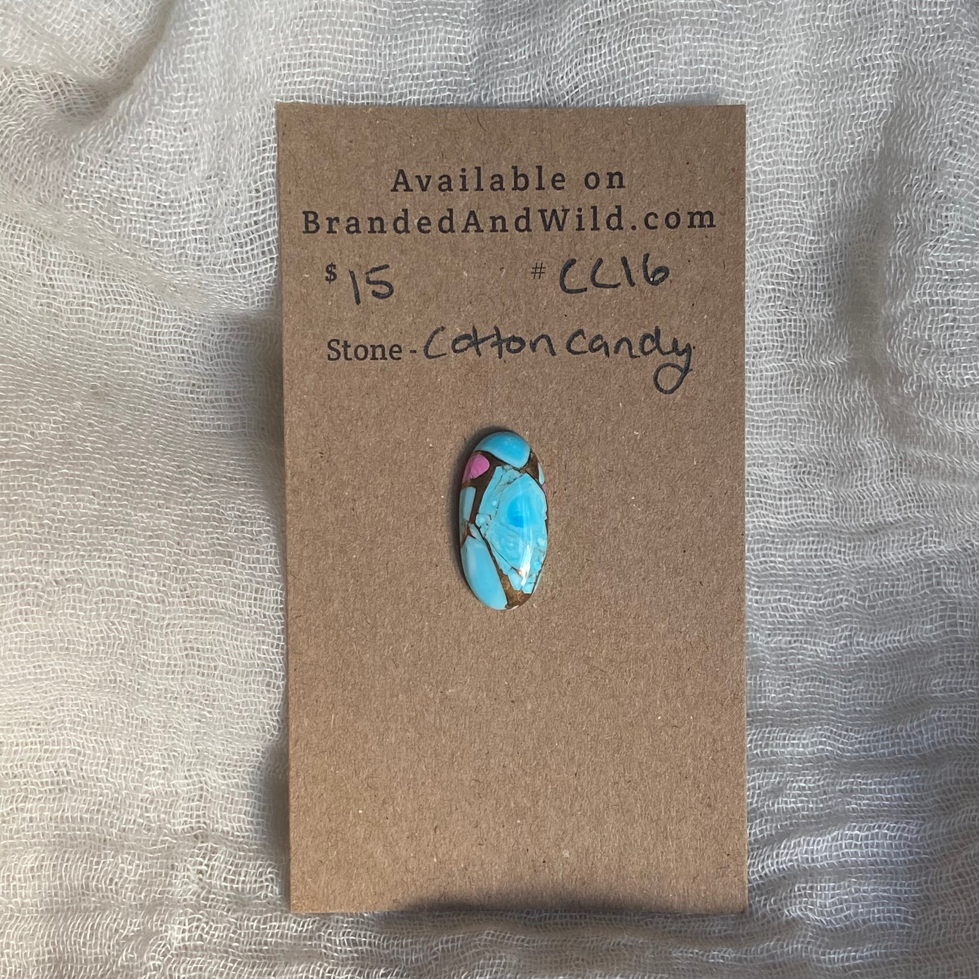 Cotton Candy Cabochon - CC16 939E1BB3-3E73-4E4E-9B6F-5071B0B142AC Brandedandwild.com
