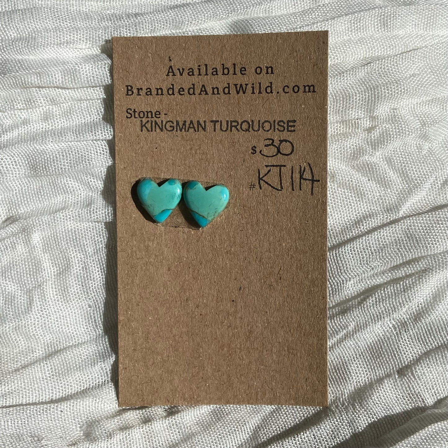Kingman Turquoise Cabochon - KT114 93A4ECBF-329A-42A5-A1A2-709D2D5F5C3C Brandedandwild.com