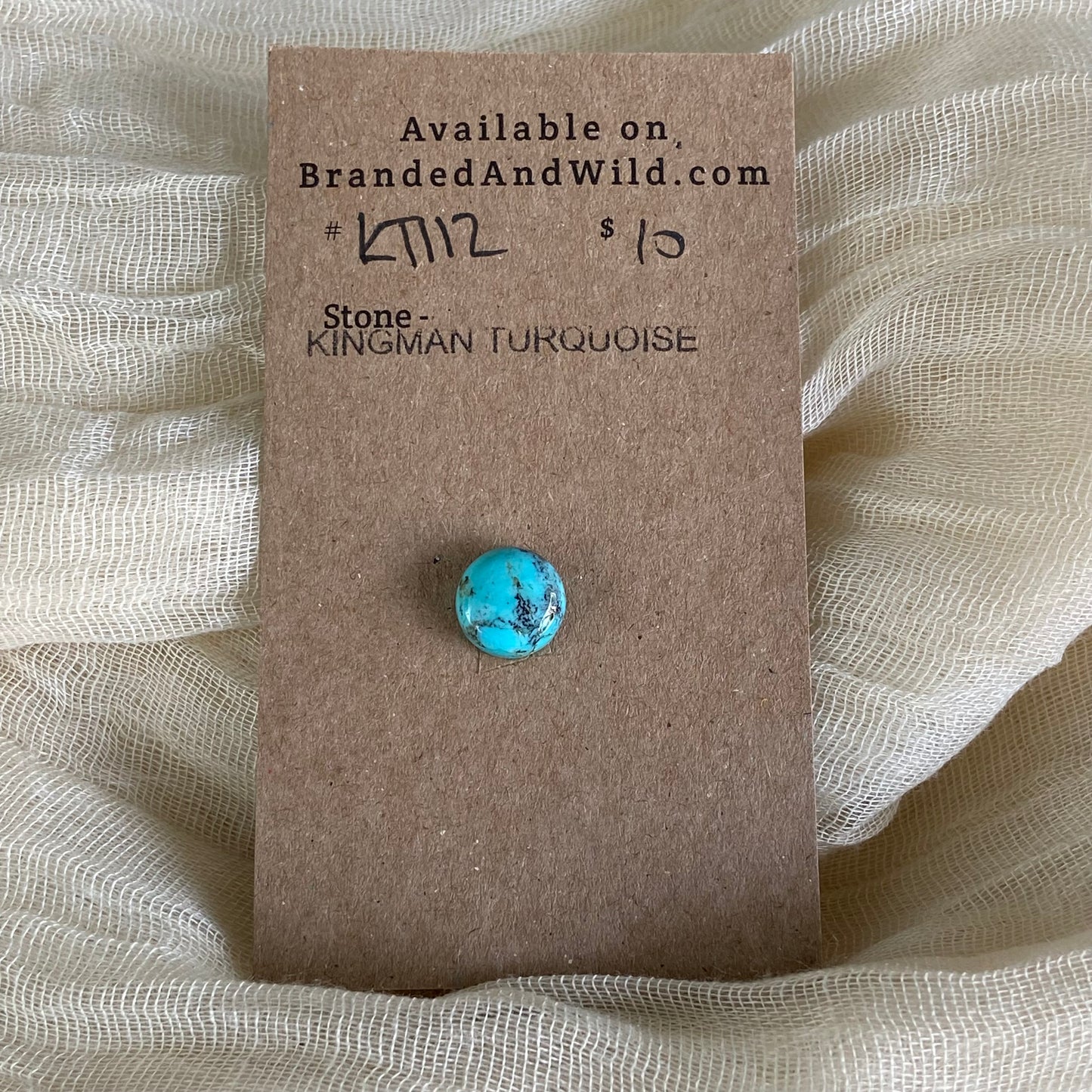 Kingman Turquoise Cabochon - KT112 93AAD943-47EC-4139-9FD3-A75727B898FE Brandedandwild.com