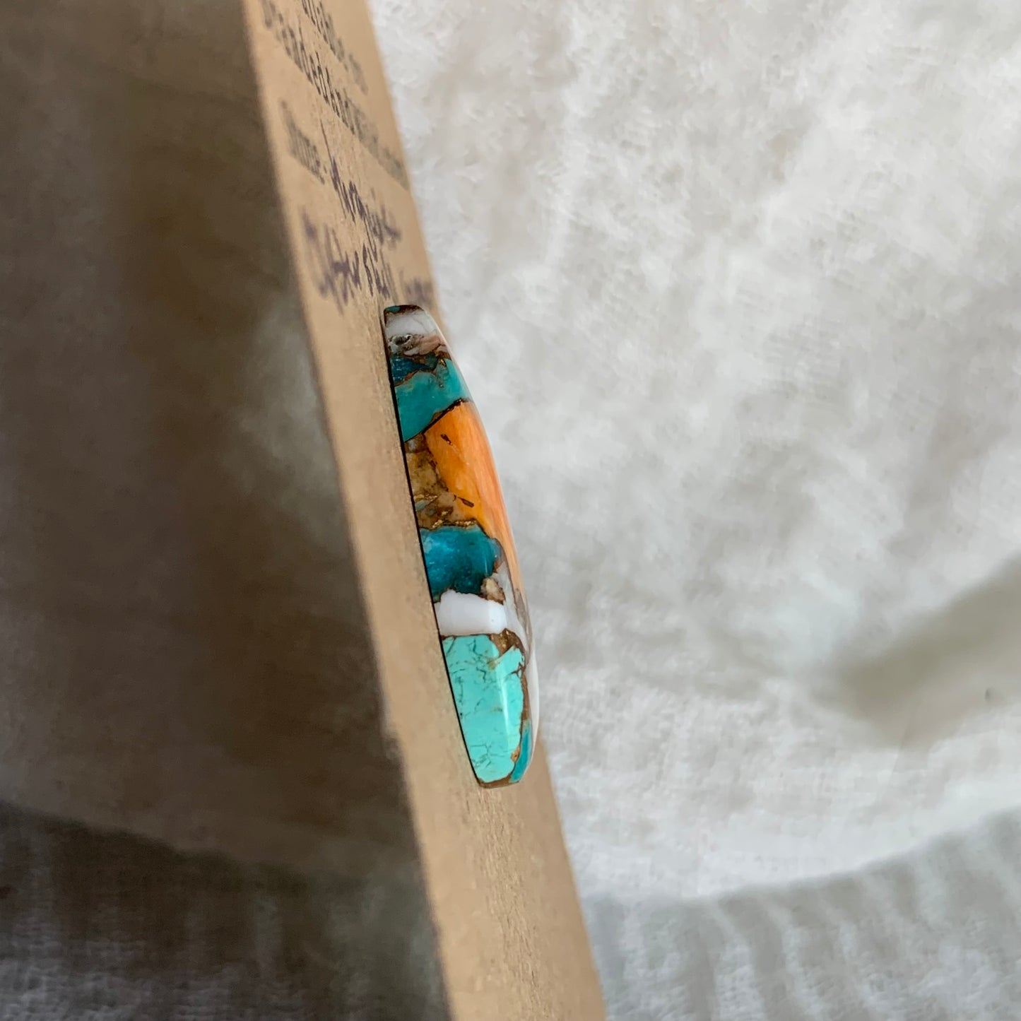 Turquoise, Oystershell, Copper Cabochon - TOC66
