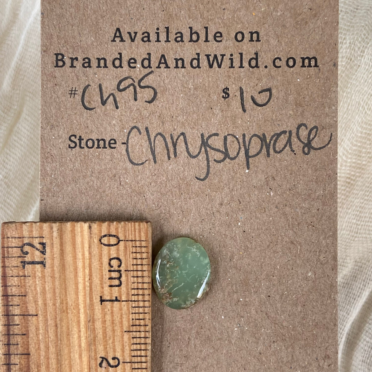 Chrysoprase Cabochon - Ch95 940C4555-A639-4A58-A4F6-53455970C802 Brandedandwild.com