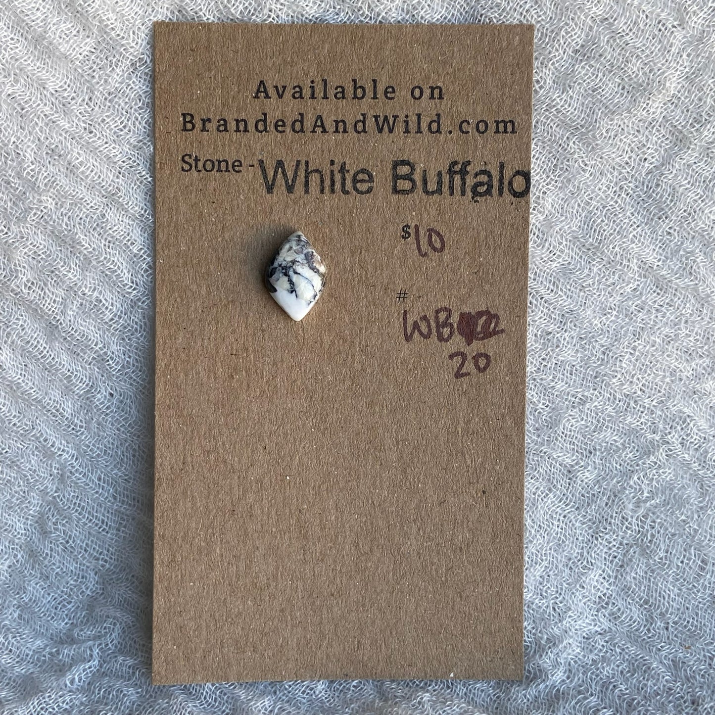 White Buffalo Cabochon - WB20
