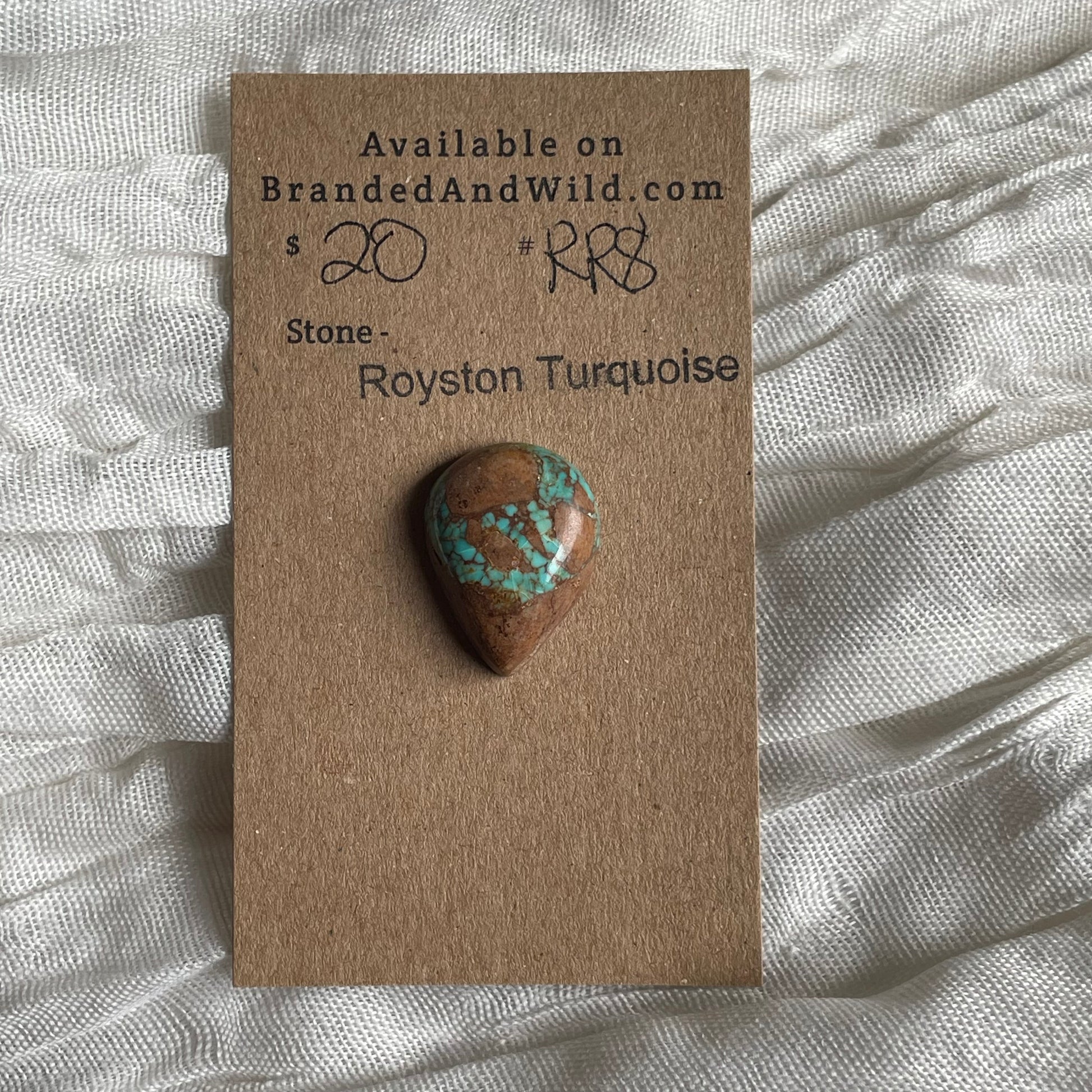 Royston Ribbon Turquoise Cabochon RR8 942CB0D7-A970-4758-B5F4-5EC07B90A992 Brandedandwild.com