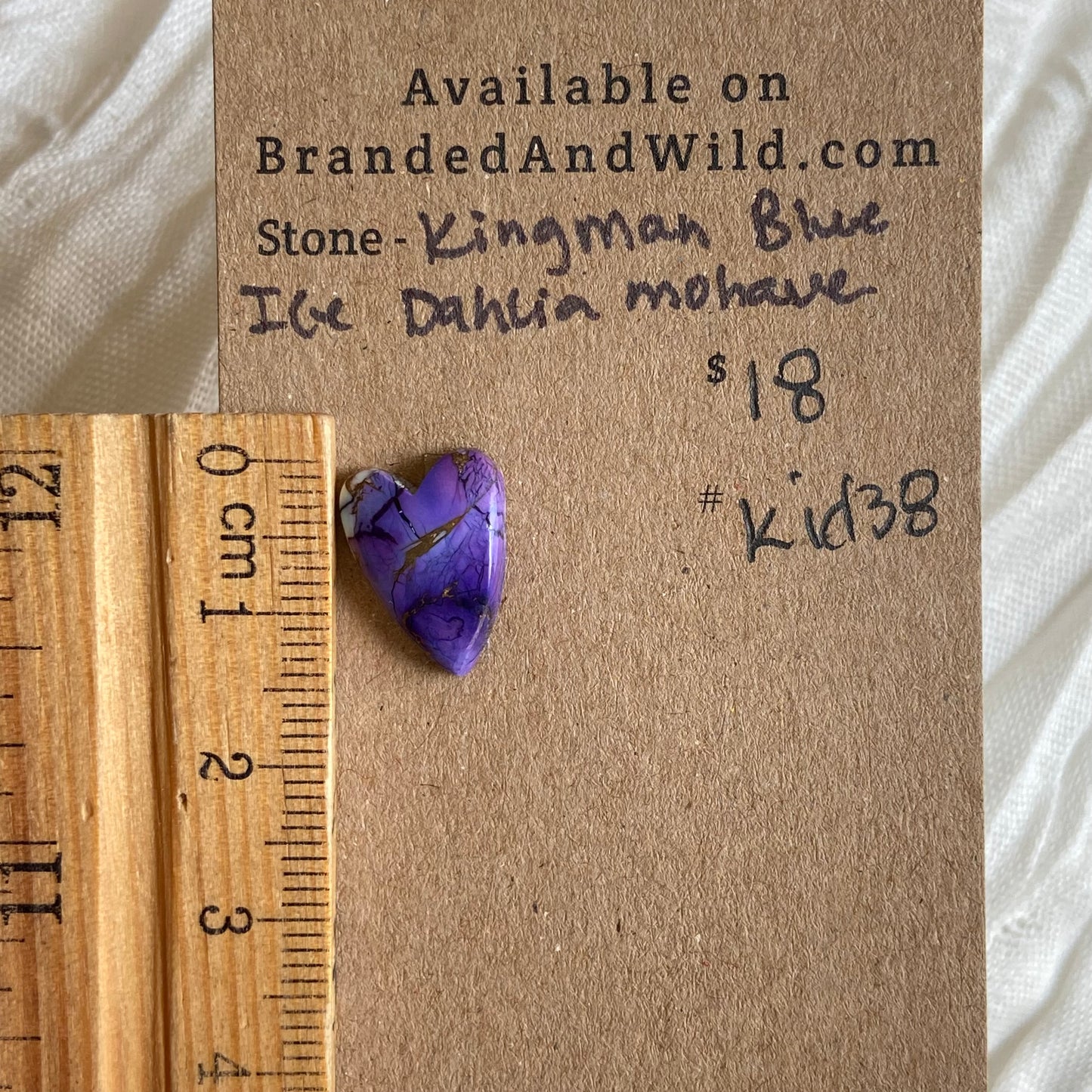 Ice Blue Dahlia Cabochon - KID38 94330308-DCCD-40DB-9589-54DE27F1816A Brandedandwild.com