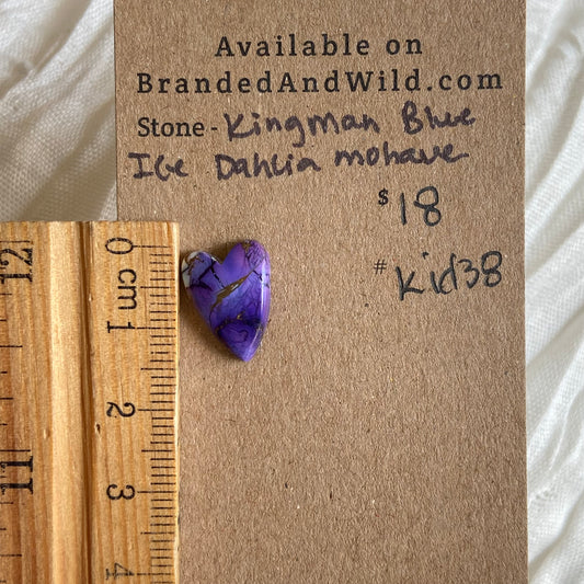 Ice Blue Dahlia Cabochon - KID38 94330308-DCCD-40DB-9589-54DE27F1816A Brandedandwild.com