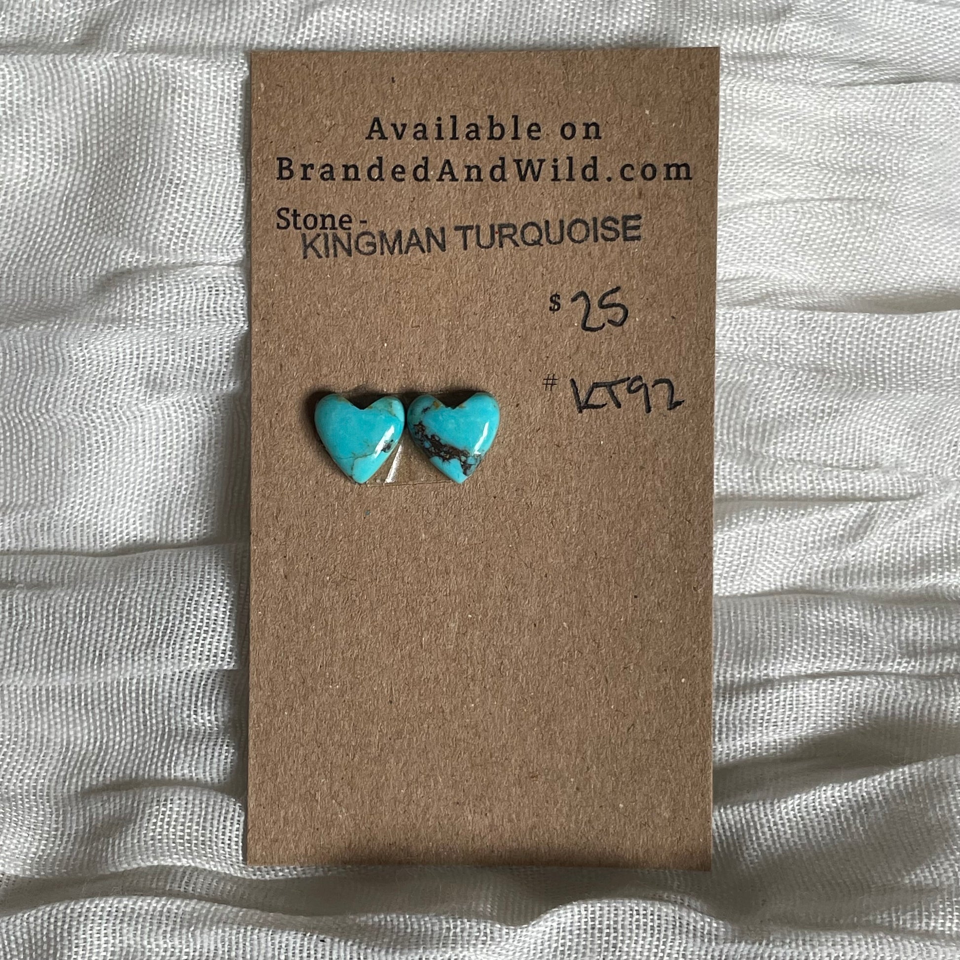 Kingman Turquoise Cabochon - KT92 943E066D-C623-469E-9B6F-AA5700115250 Brandedandwild.com