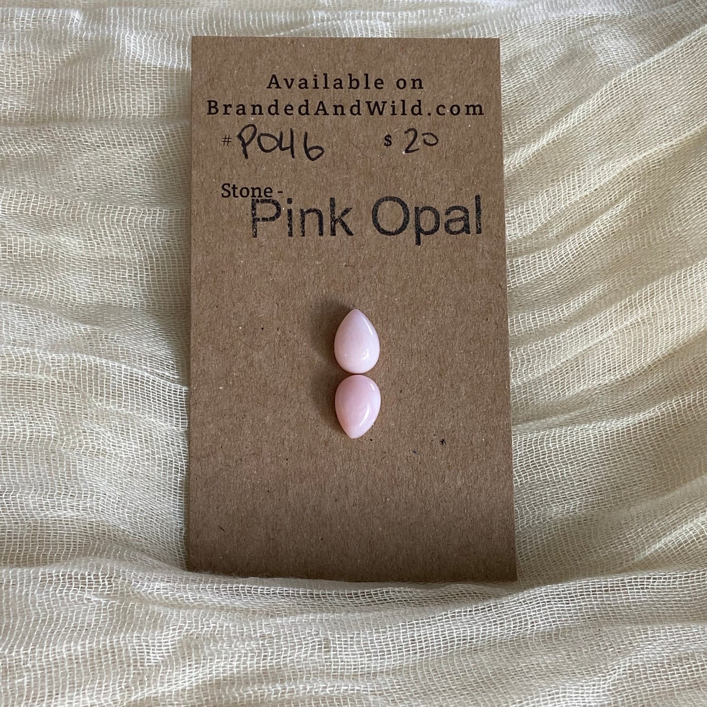 Pink Opal Cabochon - P046