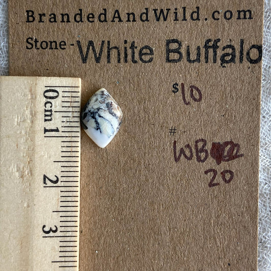 White Buffalo Cabochon - WB20