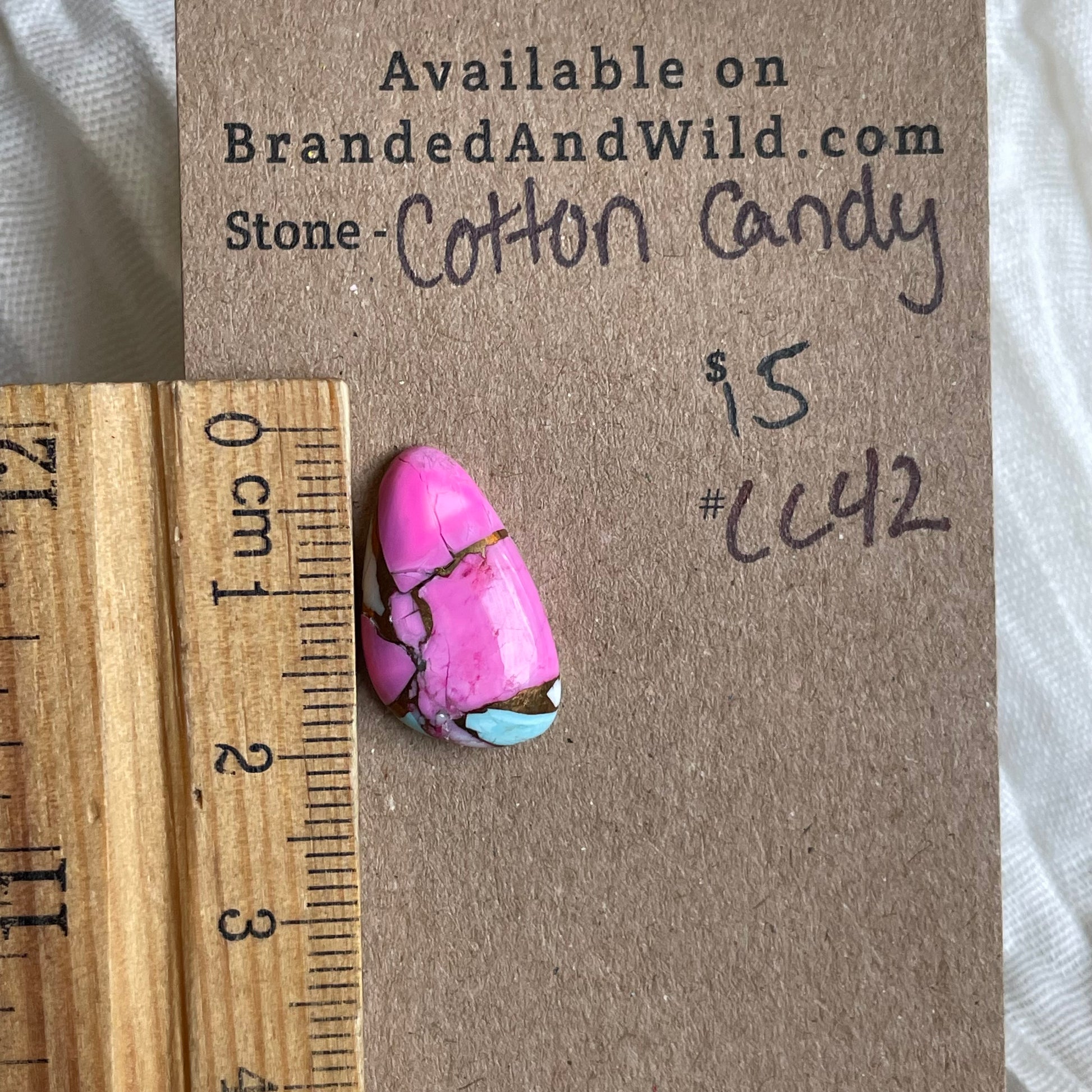 Cotton Candy Cabochon - CC42 9442CBC1-4D34-4D27-B0BE-763CEE01A25D Brandedandwild.com