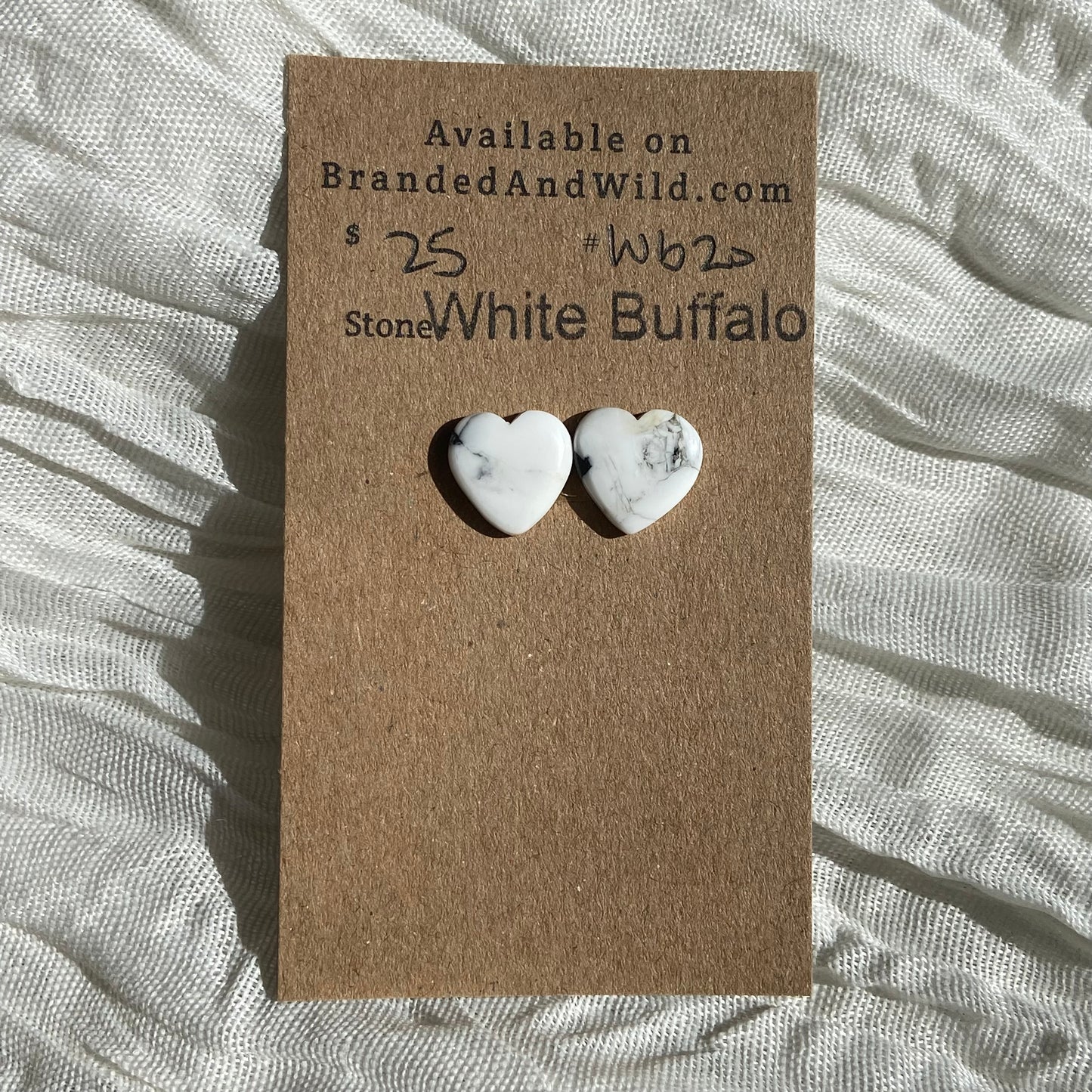 White Buffalo Cabochon - WB20 944B5C79-768E-4B10-961C-FD0D6AF58F43 Brandedandwild.com