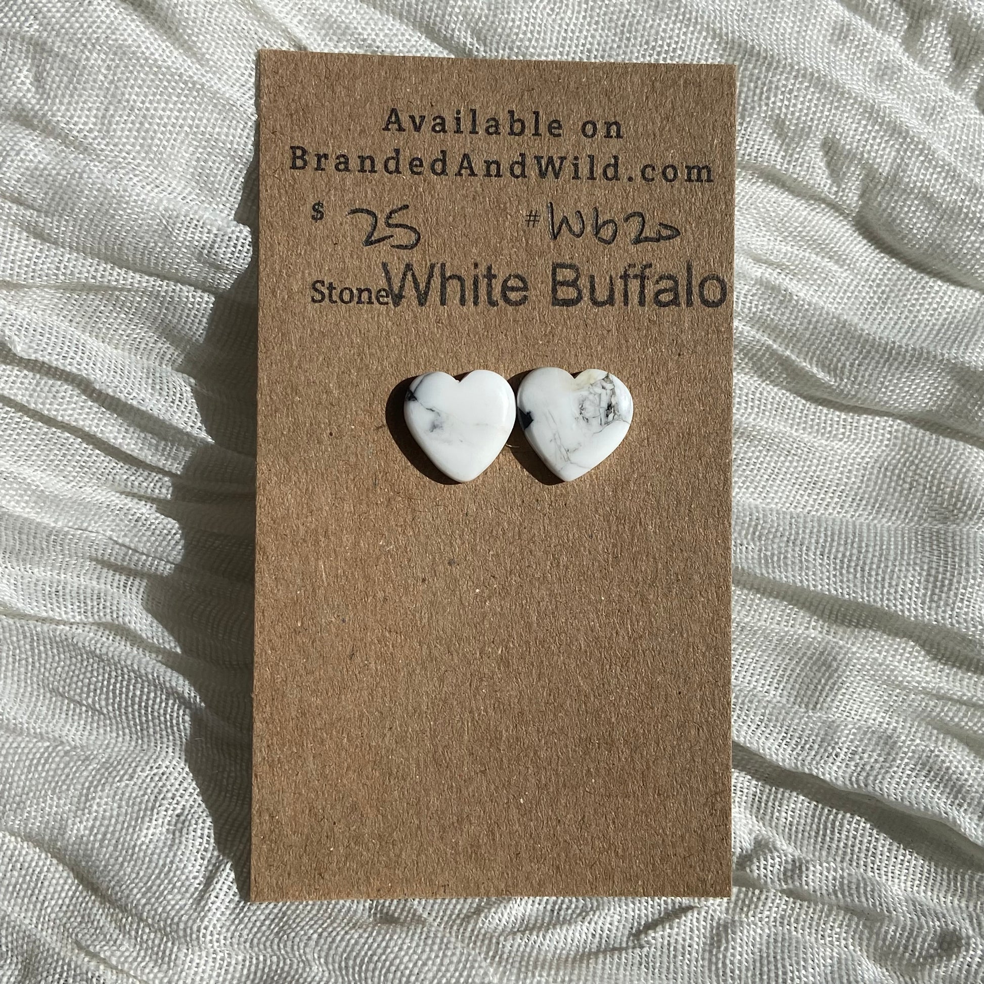 White Buffalo Cabochon - WB20 944B5C79-768E-4B10-961C-FD0D6AF58F43 Brandedandwild.com