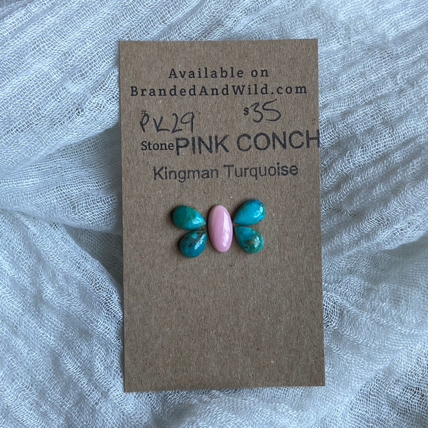Pink Conch / Oyster Shell Cabochon - PK29