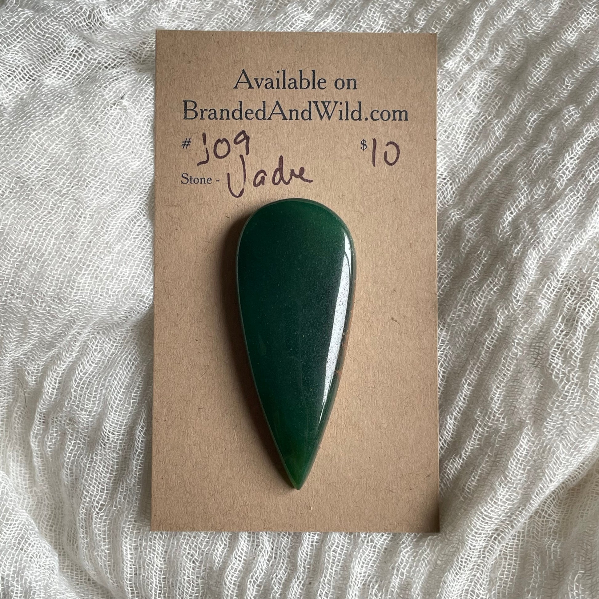 Jade Cabochon - J09 946DE25B-63C5-48E3-BC12-C621C8232893 Brandedandwild.com