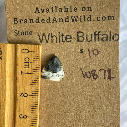 White Buffalo Cabochon - WB71