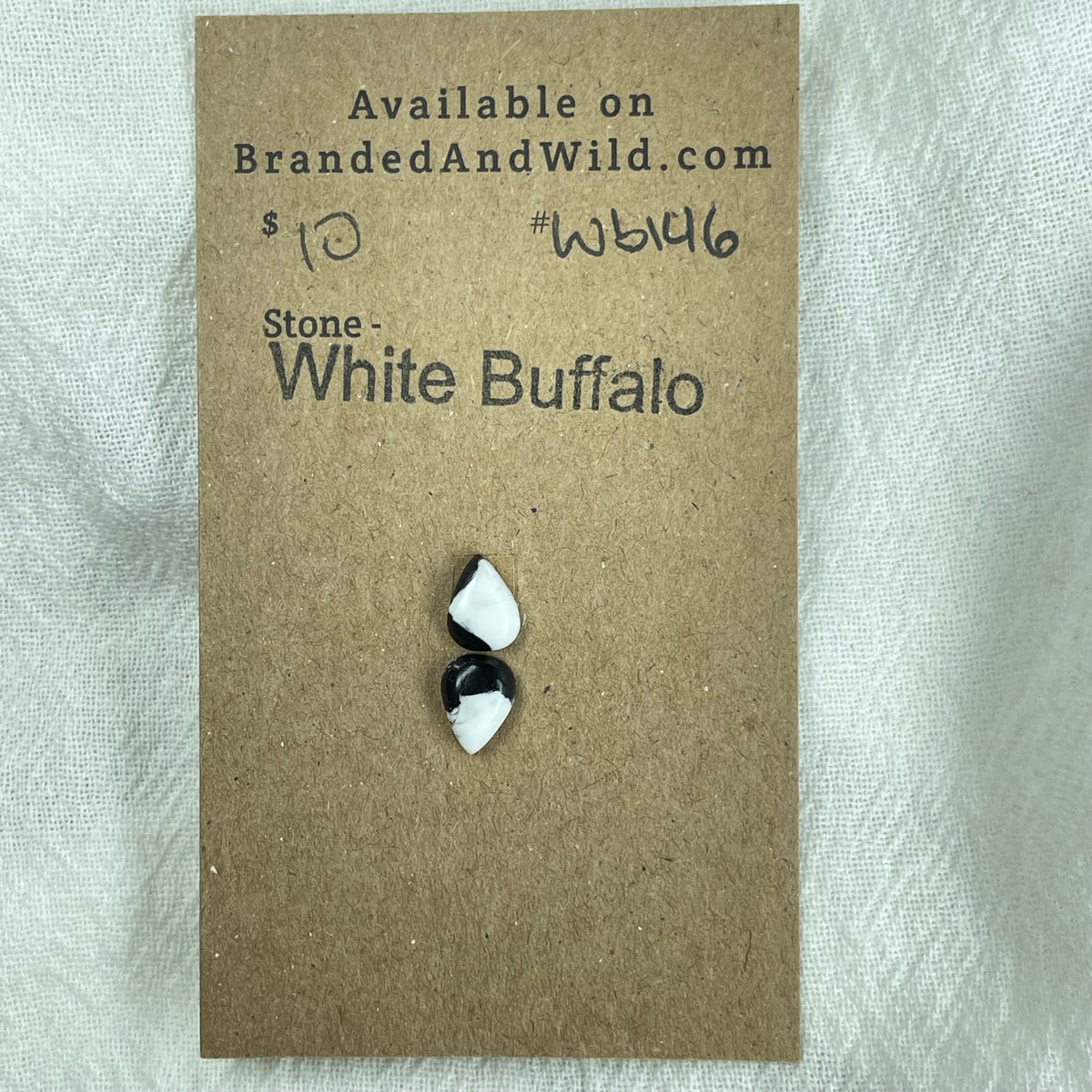 White Buffalo Cabochon - WB146 9480D471-FB43-4E8C-AC27-28688B5B181F Brandedandwild.com