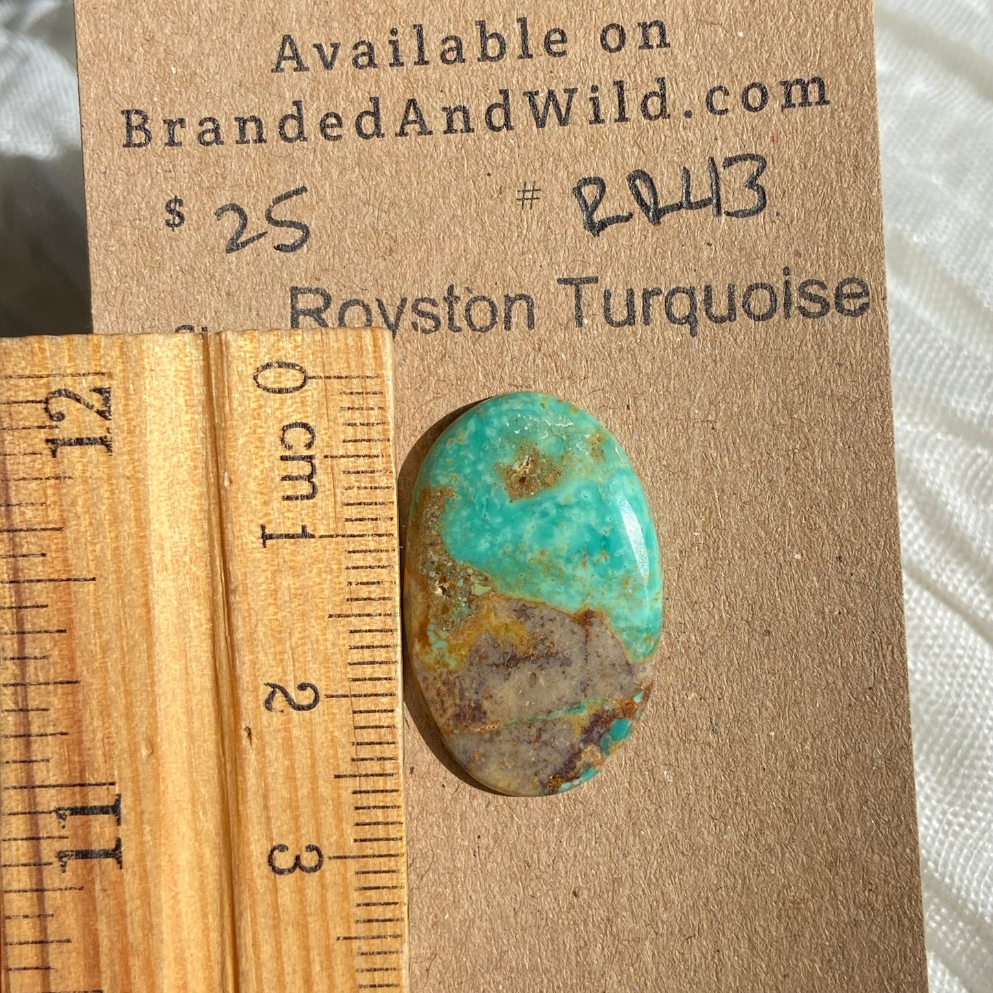 Royston Ribbon Turquoise Cabochon RR47 94919C1C-F5B8-49C4-93A4-A75E572F7328 Brandedandwild.com