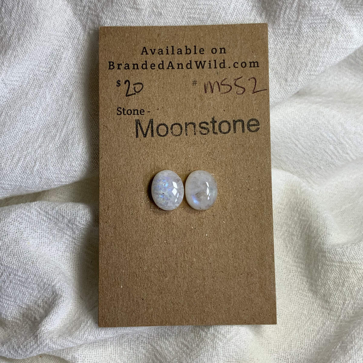 Moonstone Cabochon - MS52 94A3271C-8B9C-47BD-908B-B4170A2B5279 Brandedandwild.com