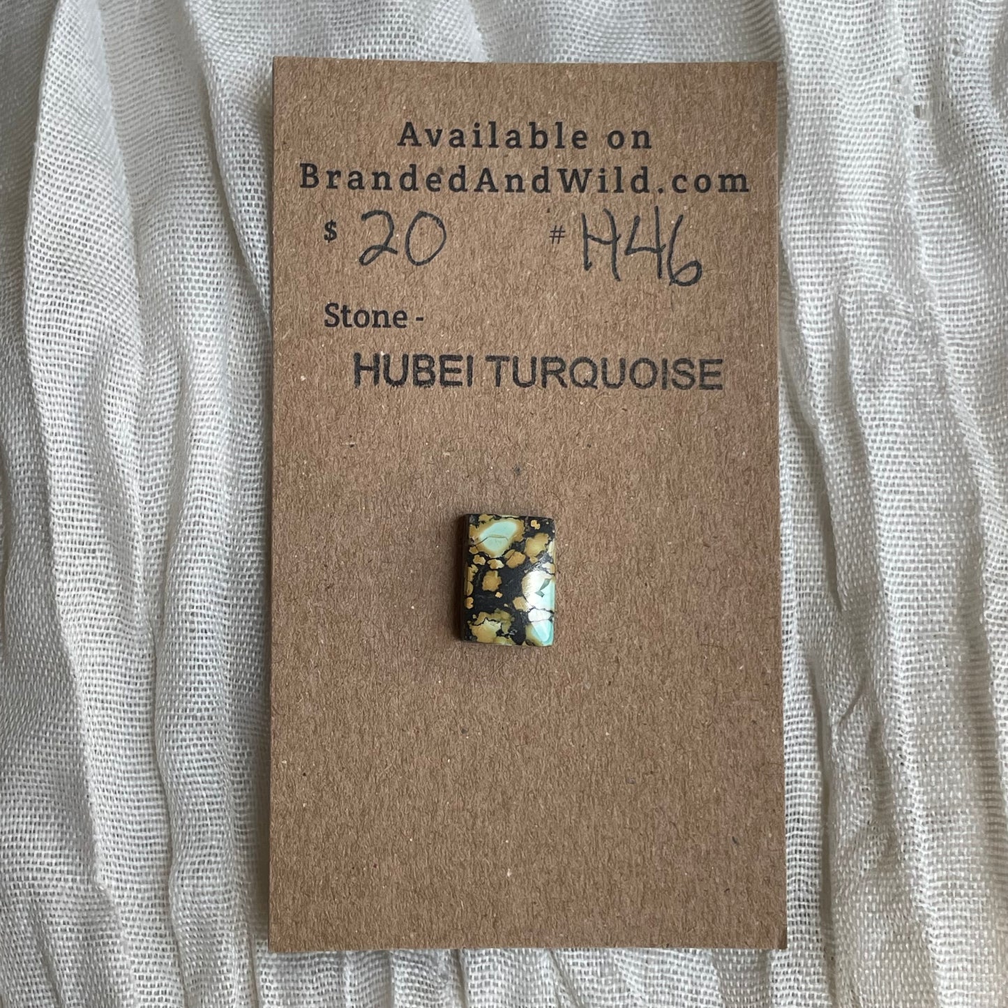 Hubei Turquoise Cabochon - H46 94C740F1-1748-4350-A9CD-6D62FBA7AA27 Brandedandwild.com