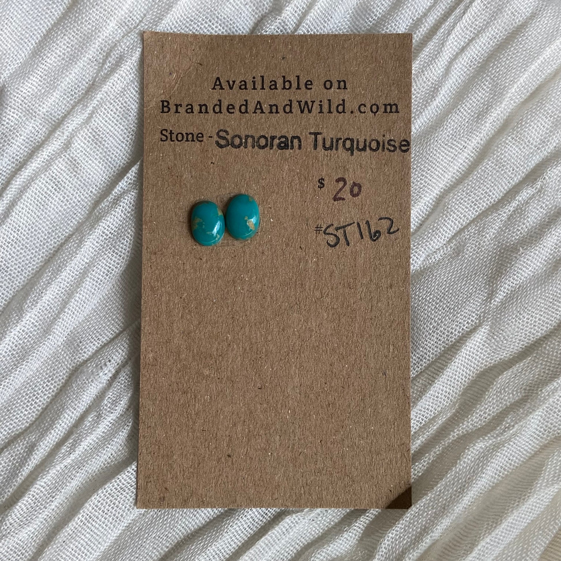 Sonoran Turquoise Cabochon - ST162 94FD5B72-BAFC-4385-BD03-6B6740E88672 Brandedandwild.com
