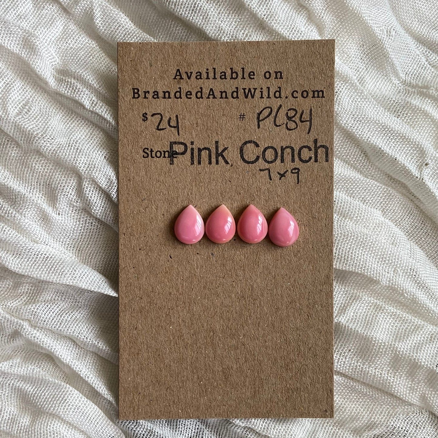 Pink Conch Cabochon - PC84