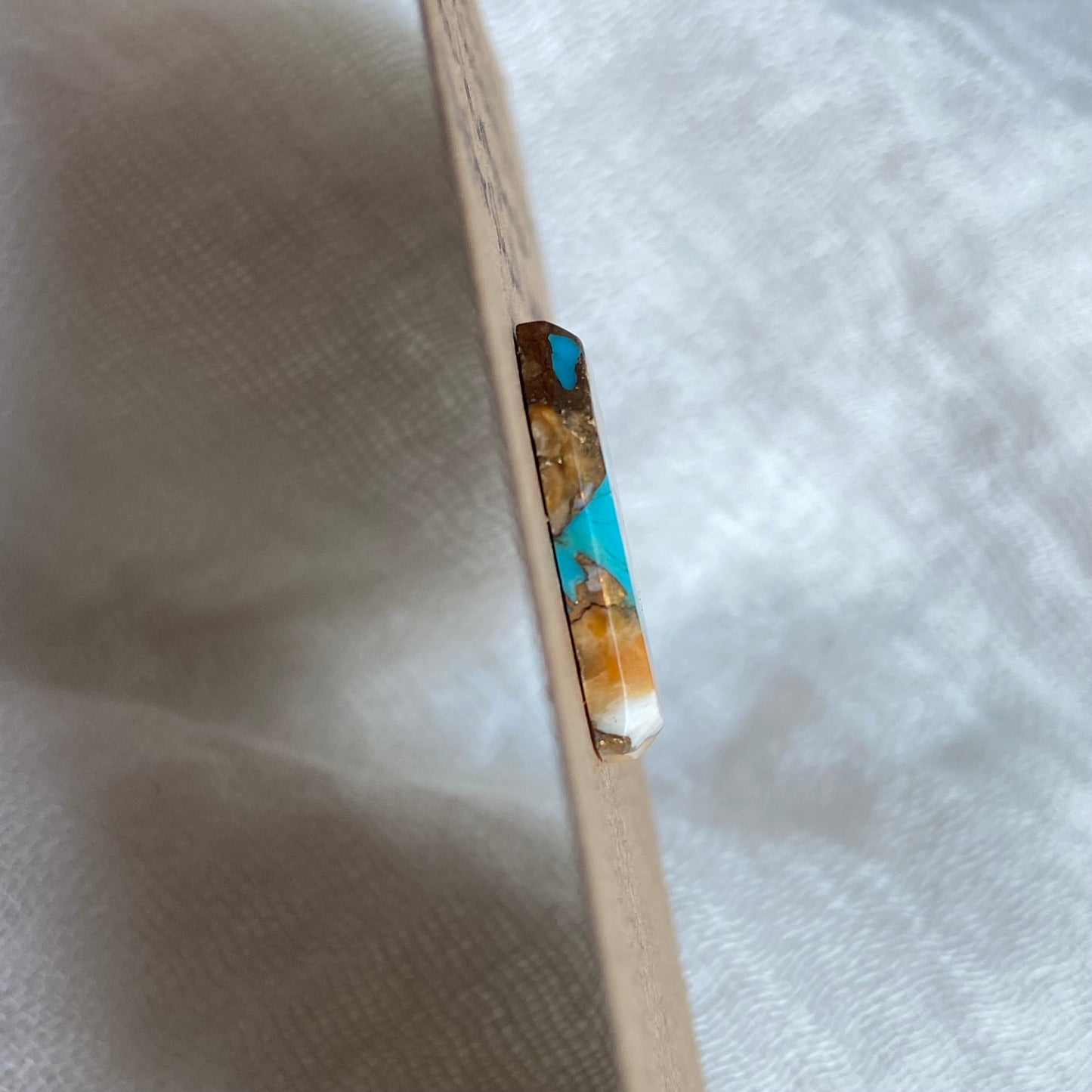 Turquoise, Oystershell, Copper Cabochon - TOC40