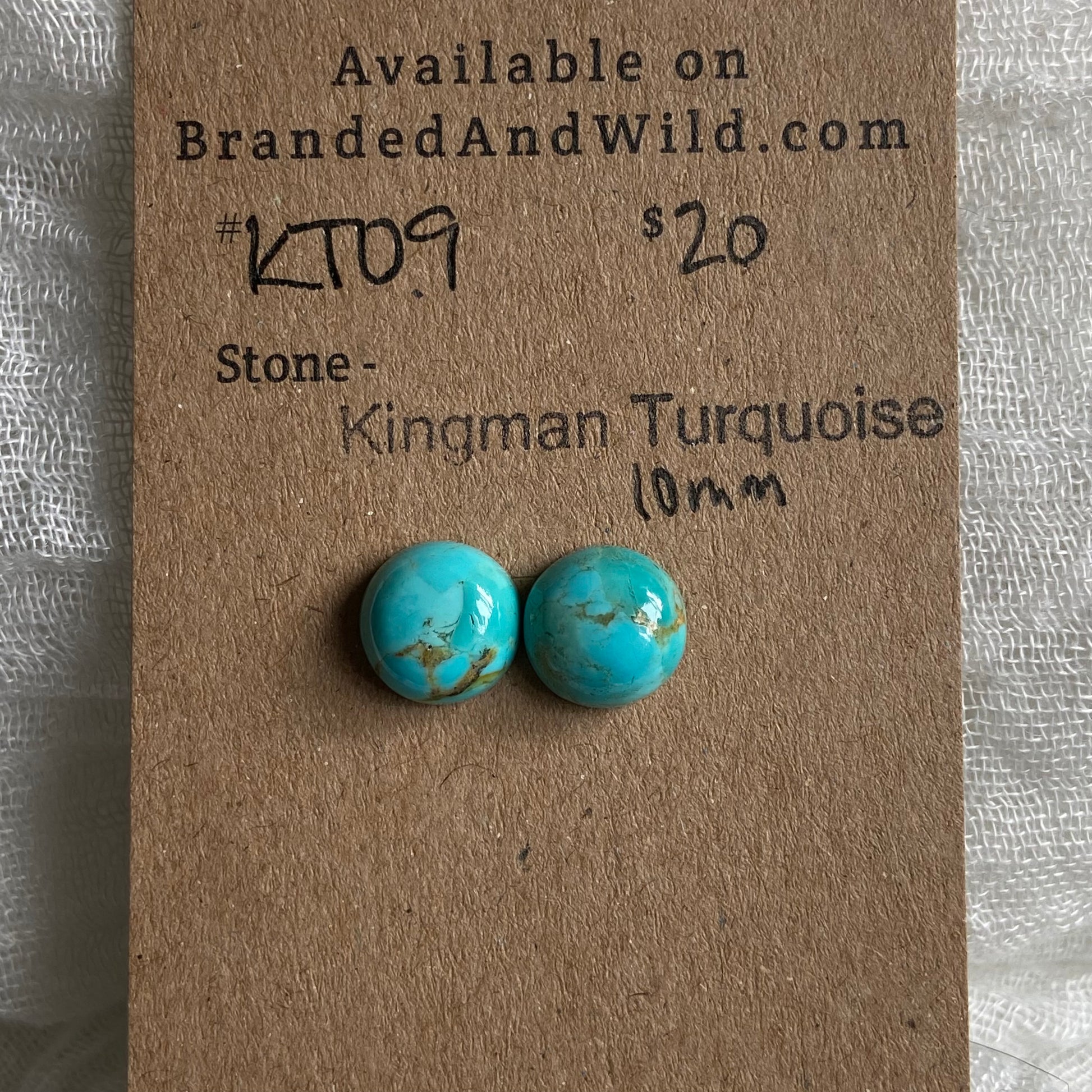 Kingman Turquoise Cabochon - KT09 95341110-82BD-423A-ACCA-E95E1B69435A Brandedandwild.com